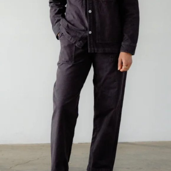 Ijji Canvas Work Pants in Fog - Picture 2 of 2